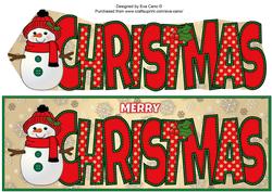 Cute Snowman Christmas Large Dl 3