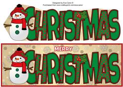 Cute Snowman Christmas Large Dl 4