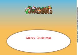 Christmas Dinosaurs Christmas Large Dl Insert