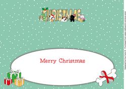 Christmas Dogs Christmas Large Dl Insert