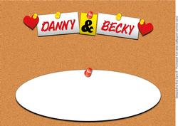 Paper (1st) Anniversary Danny & Becky Large Dl Insert