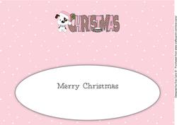 Patch the Dog Christmas Large Dl 2 Insert