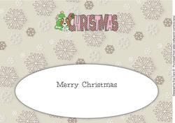 Kosmo the Dog Christmas Large Dl Insert