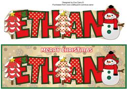 Cute Snowman Ethan Large Dl