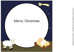 Insert for Nativity 8x8 Quick Card