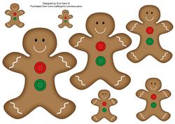 Gingerbread Men Toppers