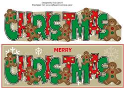 Gingerbread Men Christmas Large Dl