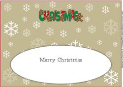 Gingerbread Men Christmas Large Dl Insert