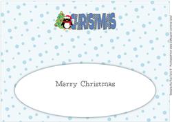 Eddie the Penguin Christmas Large Dl 2 Insert