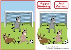 Donkeys Playing Football