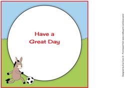Donkeys Playing Football Mini Kit Insert