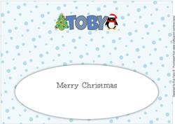 Eddie the Penguin Toby Large Dl Insert