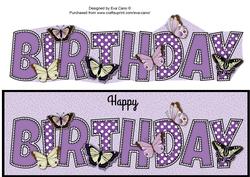 Butterflies Birthday Large Dl 2