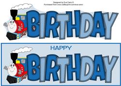 Terry the Train Birthday Large Dl 2