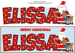 Santa with Rudolf Elissa Large Dl