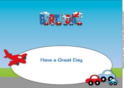 Little Cars & Planes Birthday Large Dl Insert