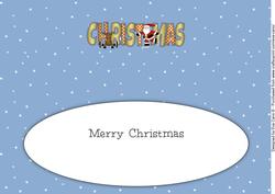 Santa & Rudolf Christmas Large Dl Insert