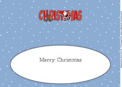 Santa & Rudolf Christmas Large Dl 2 Insert