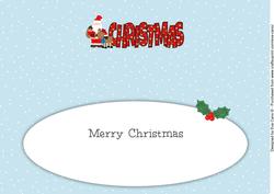 Santa with Rudolf Christmas Large Dl Insert