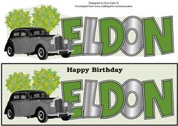 Vintage Car Eldon Large Dl
