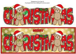 Christmas Teddies Christmas Large Dl
