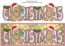 Christmas Teddies Christmas Large Dl 4