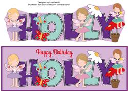 Little Fairies Holly Large Dl