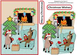Donkeys Getting Ready for Christmas