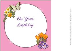 Just for You Blossom 8x8 Birthday Insert