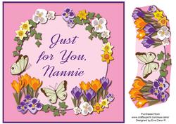 Just for You Blossom 8x8 Quick Card Nannie