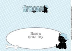 Jazz the Dog with Cap Stroan Large Dl Insert