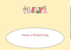 Little Princess Lily Large Dl Insert