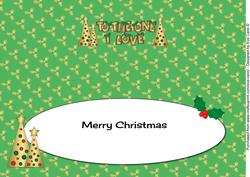 Buttons Christmas Trees to the One I Love Large Dl Insert