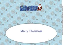 Santa Grandpa Large Dl Insert