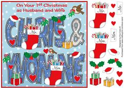 8x8 Christmas Names Chris & Yvonne