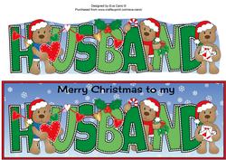 Romantic Christmas Teddies Husband Large Dl
