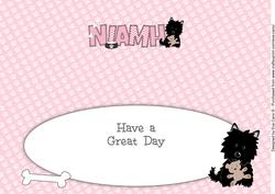 Black Jazz the Dog with Teddy Niamh Large Dl Insert