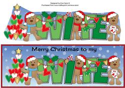 Romantic Christmas Teddies Wife Large Dl