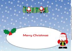 Santas Christmas Large Dl Insert