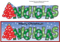 Christmas Tree Nicholas Large Dl