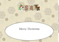 Christmas Patch and Rudolf Oscar Large Dl Insert