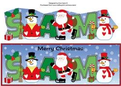 Santa & Snowmen Sam Large Dl