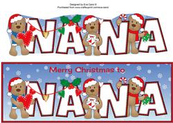 Romantic Christmas Teddies Nana Large Dl