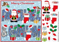 8x8 Christmas Names Rachael & Graham