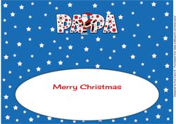 Skating Santa Papa Large Dl Insert