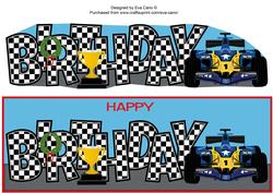Formula 1 Birthday Large Dl