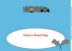 Formula 1 Birthday Large Dl Insert