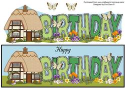 Country Cottage Birthday Large Dl