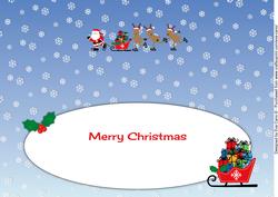 Santa's Sleigh Train Insert