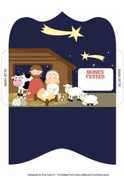 Nativity Scene Money Wallet Bones Festes